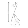 Lucille lampe de plancher dimensions