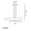 Marimba suspension LED grand dimensions