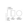 Tumbler luminaire extérieur dimensions