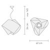 Gemmy luminaire suspendu Slamp dimensions
