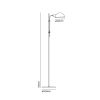 Funiculi lampe de plancher Marset dimensions