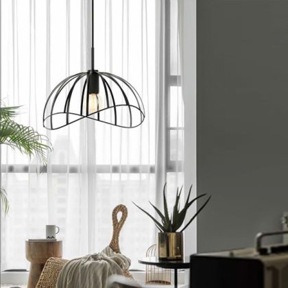 Corsica suspension en métal noir