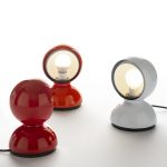 Eclisse, lampe de table Artemide icone de design Italien pouvant fournir une lumière directe ou diffuse. Disponible en plusieurs finis.