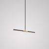 Linéaire classique 28po fini noir, accent laiton