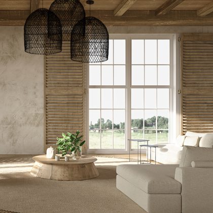 Tabuk suspension rotin noir