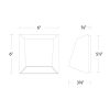 Atlantis applique murale del extérieur aluminium